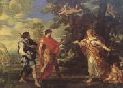 Pietro da Cortona Venus as a Huntress Appears to Aeneas (mk05) Spain oil painting artist